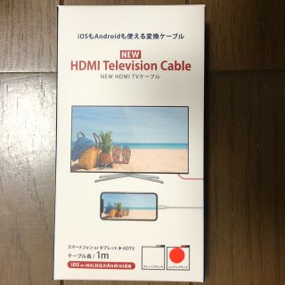 NEW HDMI  TVケーブル レッド×ブラック(映像用ケーブル)