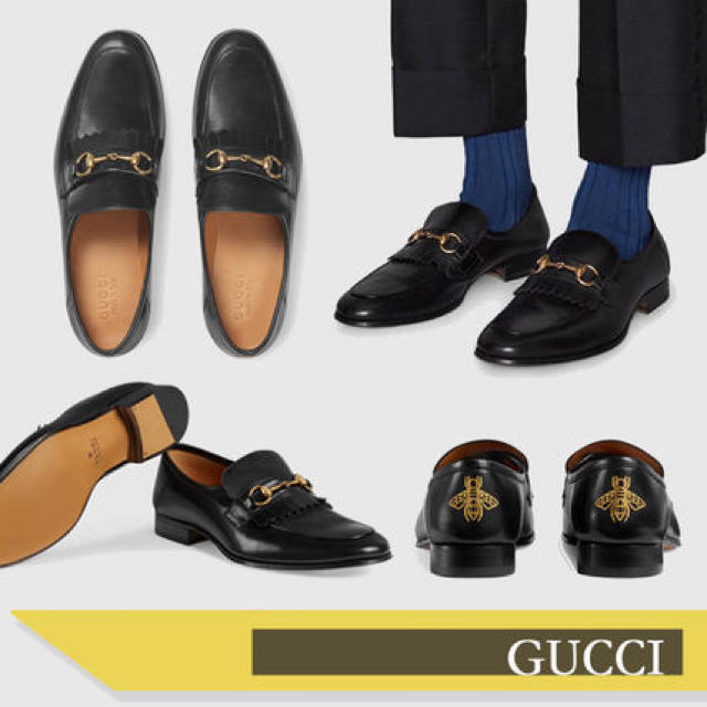 Gucci(グッチ)の☆美品 グッチ ホースビット キルト レザー ローファー シューズ イタリア製 メンズの靴/シューズ(ドレス/ビジネス)の商品写真