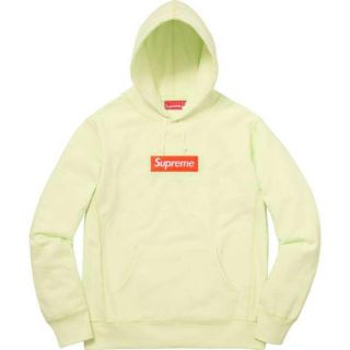 シュプリーム(Supreme)のSupreme BoxLogo hoodie PaleLime  L(パーカー)