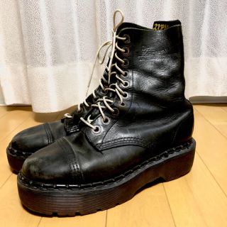 ドクターマーチン(Dr.Martens)のドクターマーチン 10ホール 厚底 ブーツ イングランド製 クレイジーボム(ブーツ)