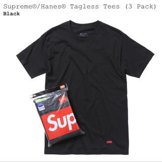 シュプリーム(Supreme)の美品 supreme hanes tagless tee black s(Tシャツ/カットソー(半袖/袖なし))