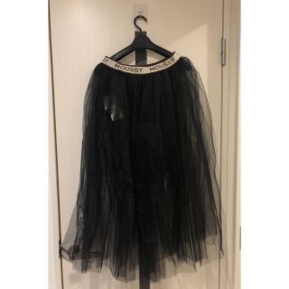 マウジー(moussy)のmoussy SW Tutu スカート 1サイズ  ブラック(ロングスカート)