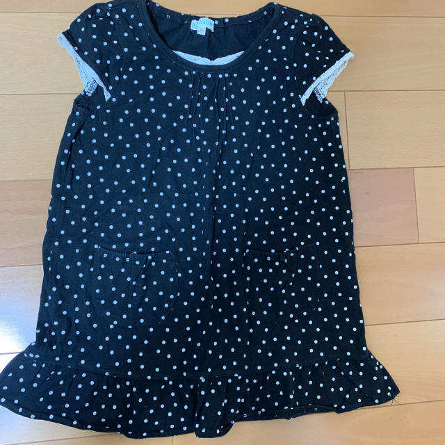 3can4on(サンカンシオン)のワンピース ロンT  110cm 3点セット キッズ/ベビー/マタニティのキッズ服女の子用(90cm~)(Tシャツ/カットソー)の商品写真