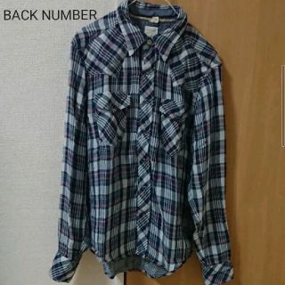 バックナンバー(BACK NUMBER)のBACK NUMBER★ﾁｪｯｸｼｬﾂ(ﾈｲﾋﾞｰ・M)(シャツ)