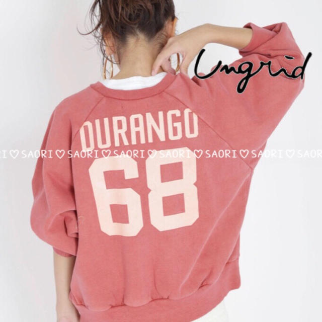 Ungrid(アングリッド)のungrid【未使用に近い】バックロゴプリントスウェット★ TODAYFUL レディースのトップス(トレーナー/スウェット)の商品写真