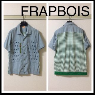 フラボア(FRAPBOIS)の◆良品◆FRAPBOIS フラボア◆オープン シャツ ジャケット シャンブレー(シャツ)