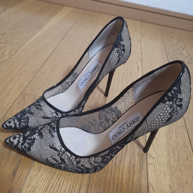 JIMMY CHOO - ジミーチュウ レースパンプスの通販 by えりーさん's shop｜ジミーチュウならラクマ