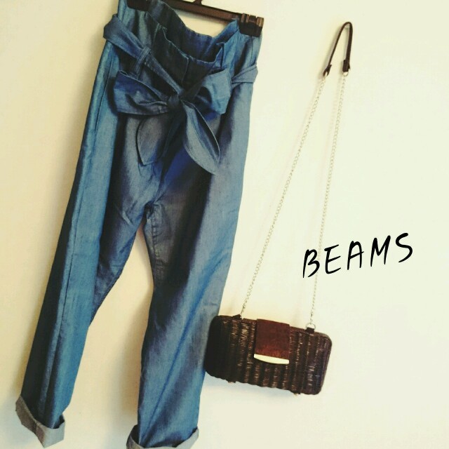 BEAMS(ビームス)のBEAMS♡ハイウエストパンツ レディースのパンツ(デニム/ジーンズ)の商品写真