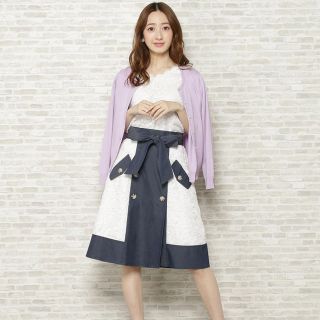 ウィルセレクション(WILLSELECTION)のwillselection 🎀 サイドレースW前トレンチスカート(ひざ丈スカート)