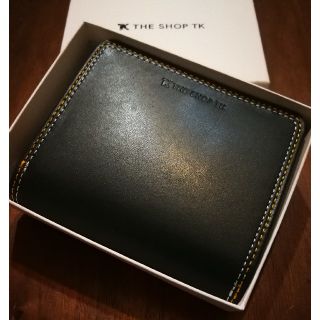 タケオキクチ(TAKEO KIKUCHI)のTHE SHOP TK　新品　メンズ　レザーウォレット(グリーン二折)(折り財布)