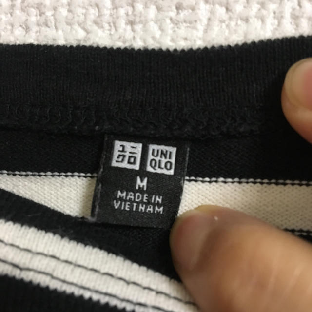 UNIQLO(ユニクロ)のユニクロ ボートネック ボーダー Tシャツ カットソー  レディースのトップス(カットソー(長袖/七分))の商品写真