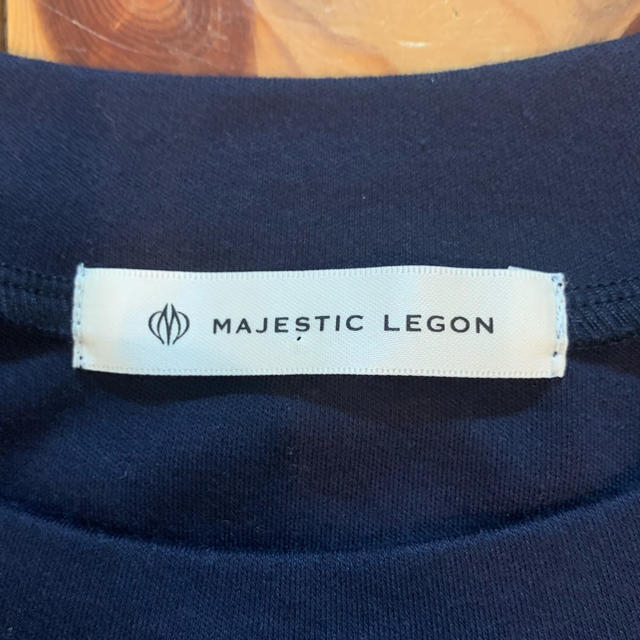 MAJESTIC LEGON(マジェスティックレゴン)の【美品！】MAJESTIC LEGON トップス M 半袖  黒 レディースのトップス(Tシャツ(半袖/袖なし))の商品写真