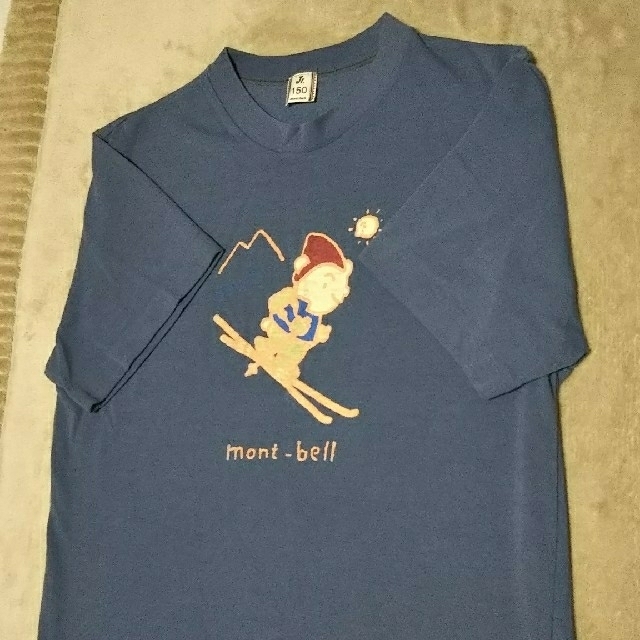 mont bell(モンベル)のmont-bell Tシャツ150*ブルー キッズ/ベビー/マタニティのキッズ服男の子用(90cm~)(Tシャツ/カットソー)の商品写真