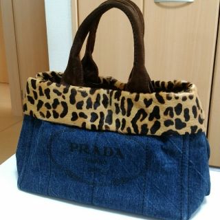 プラダ カナパ トートバッグ(レディース)(レオパード)の通販 18点