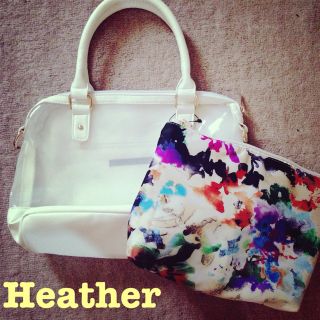 ヘザー(heather)のHeather  スケルトンBAG♡今季(ハンドバッグ)