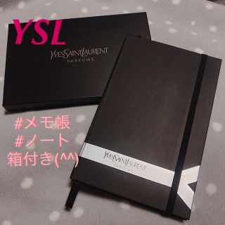 イヴサンローランボーテ(Yves Saint Laurent Beaute)の【即日発送可】YSL B7サイズ ノート＊罫線なし イヴ・サンローラン(ノート/メモ帳/ふせん)