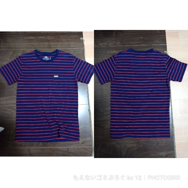 BLUE BLUE(ブルーブルー)のBLUE BLUE☓FRUIT OF THE LOOM ボーダー　M　綿100％ メンズのトップス(Tシャツ/カットソー(半袖/袖なし))の商品写真