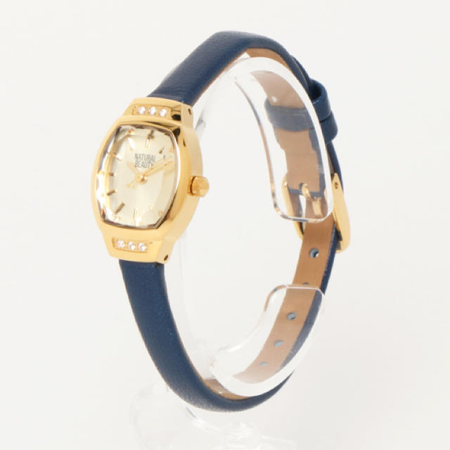 NATURAL BEAUTY(ナチュラルビューティー)の【NATURAL BEAUTY】ナチュラルビューティー 腕時計 紺 レディースのファッション小物(腕時計)の商品写真