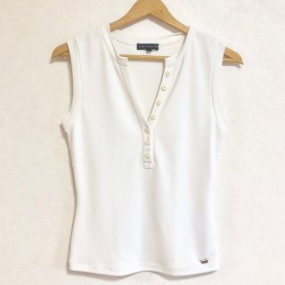 フォクシー(FOXEY)の美品 FOXEY フォクシー ノースリーブ カットソー (カットソー(半袖/袖なし))