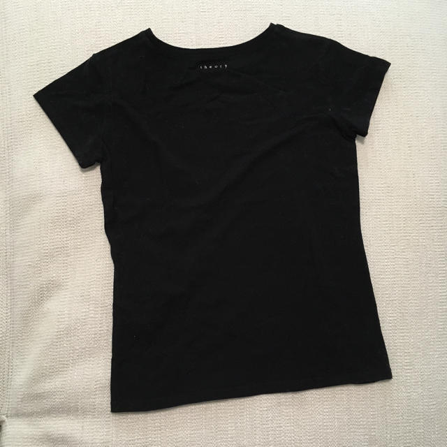 theory(セオリー)のTheory セオリー シンプルTシャツ ブラック レディースのトップス(Tシャツ(半袖/袖なし))の商品写真