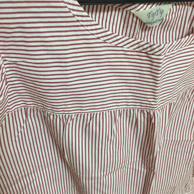 ストライプブラウス レディースのトップス(シャツ/ブラウス(半袖/袖なし))の商品写真