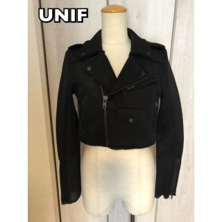 ユニフ(UNIF)のユニフ UNIF ライダースジャケット メッシュ素材(ライダースジャケット)