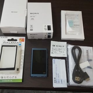 ウォークマン(WALKMAN)のnw-a55 16GB ブルー(ポータブルプレーヤー)