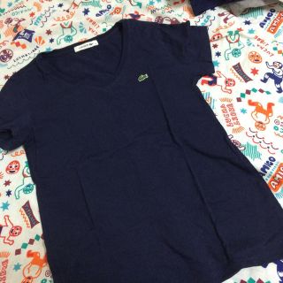 ラコステ(LACOSTE)のラコステ Vネック ワンポイントTシャツ(Tシャツ(半袖/袖なし))