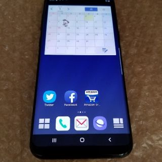 サムスン(SAMSUNG)のGALAXY S8+ 　docomo SC-03J ブラック　美品(スマートフォン本体)