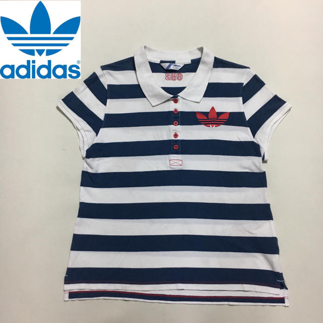 adidas(アディダス)のアディダスオリジナルス ヴィンテージテイスト ポロシャツ フリーサイズ メンズのトップス(Tシャツ/カットソー(半袖/袖なし))の商品写真