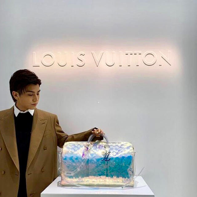 ＬＶ・キーポル・ハンドリエール50& ビジュー サック LVプリズム