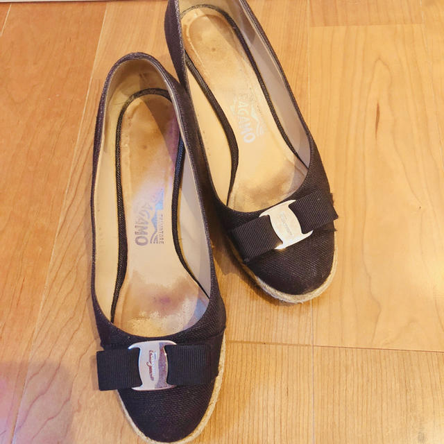 特販 ♡フェラガモ Ferragamo ウェッジソール 36 1/2♡23.5 | www