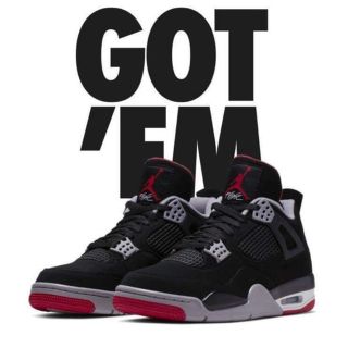 ナイキ(NIKE)のNIKE AIR JORDAN 4 BRED(スニーカー)