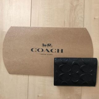 コーチ(COACH)の【新品未使用】COACHコーチ 名刺入れ カードケース(名刺入れ/定期入れ)