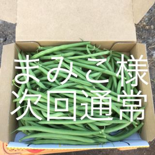 鹿児島産サヤインゲン箱込み500g^_^次回通常(野菜)