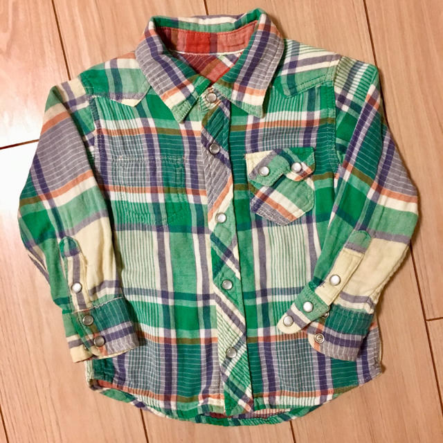 F.O.KIDS(エフオーキッズ)の90 エフオーキッズ リバーシブル シャツ キッズ/ベビー/マタニティのキッズ服男の子用(90cm~)(その他)の商品写真