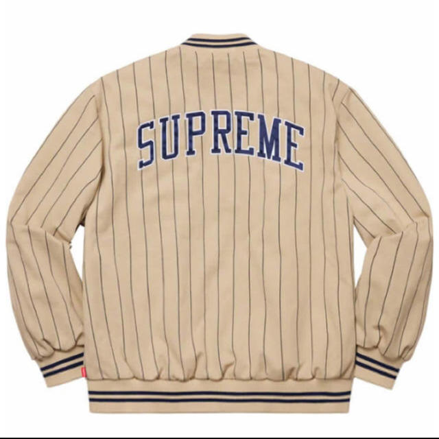 Supreme(シュプリーム)のSupreme Pinstripe Varsity Jacke メンズのジャケット/アウター(Gジャン/デニムジャケット)の商品写真