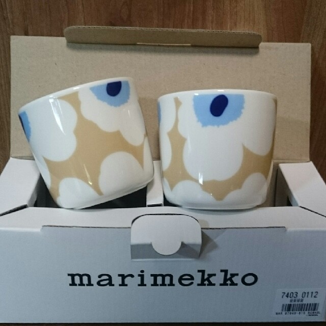 marimekko(マリメッコ)の新品■マリメッコ ラテマグ マグカップ ウニッコ ベージュ インテリア/住まい/日用品のキッチン/食器(グラス/カップ)の商品写真