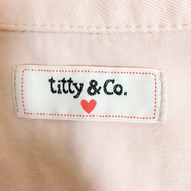 titty&co(ティティアンドコー)のサーモンピンク Gジャン レディースのジャケット/アウター(Gジャン/デニムジャケット)の商品写真