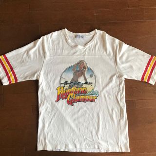 ヒステリックグラマー(HYSTERIC GLAMOUR)の格安出品★ヒステリックグラマー ラグランTシャツL バイクレディ、バックプリント(Tシャツ/カットソー(七分/長袖))