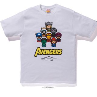 アベイシングエイプ(A BATHING APE)のBAPE MARVEL MILO AVENGERS TEE(Tシャツ/カットソー(半袖/袖なし))