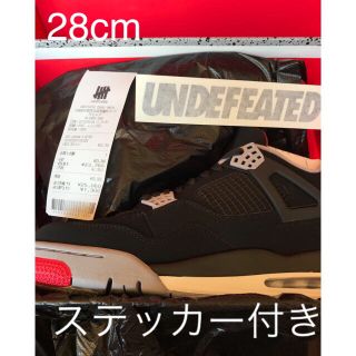 ナイキ(NIKE)のステッカー付き NIKE jordan4 28cm 新品 未使用ブレッド (スニーカー)