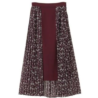 すの様専用DROP FLOWER PLEATS LAYERED SKIRT(ロングスカート)