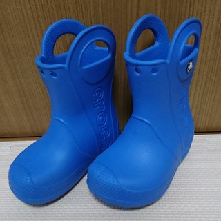クロックス(crocs)のクロックス 長靴 青 SeaBlue C6 14㎝ ハンドルイットレインブーツ(長靴/レインシューズ)
