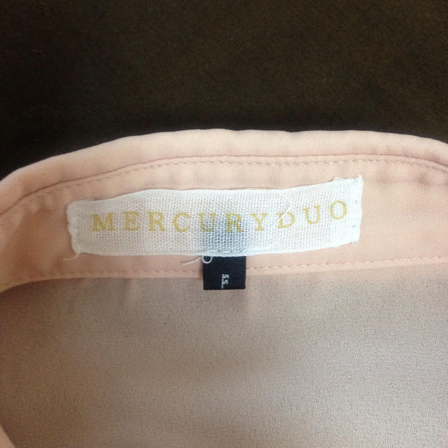 MERCURYDUO(マーキュリーデュオ)の☆着画変更☆シャツ型シフォンワンピース レディースのワンピース(ミニワンピース)の商品写真
