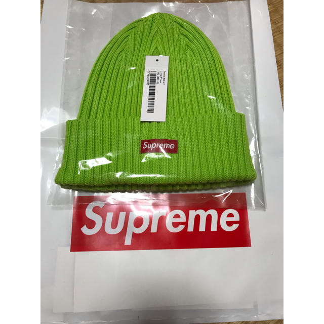 Supreme overdyed beanie ビーニー  ライム