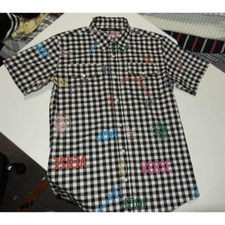 ジョイリッチ(JOYRICH)の新品同様　「joyrich 」　半袖シャツ　メンズ　チェック柄(シャツ)