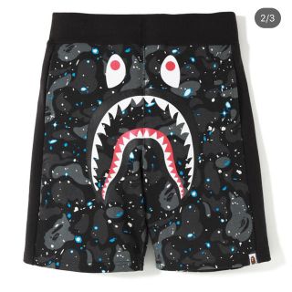 アベイシングエイプ(A BATHING APE)のBAPE SPACE CAMO SHARK SWEAT SHORTS(ショートパンツ)