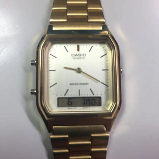 アメリカンアパレル(American Apparel)のCASIO AQ230 ゴールド(腕時計)