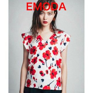 エモダ(EMODA)の【破格‼︎】EMODA 花柄ブラウス(シャツ/ブラウス(半袖/袖なし))